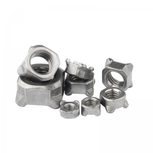 M3 M4 M5 M6 M8 M10 M12 Steel Square Weld Nut Type a / Type B Square Spot Weld Nuts Four Corner Welding Nut