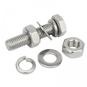 DIN933 DIN931 304 Stainless Steel Fully / Half Threaded Hex Bolt Nut 1/4-20 X 1-1/2" Bolts and Nuts Grade 6.8