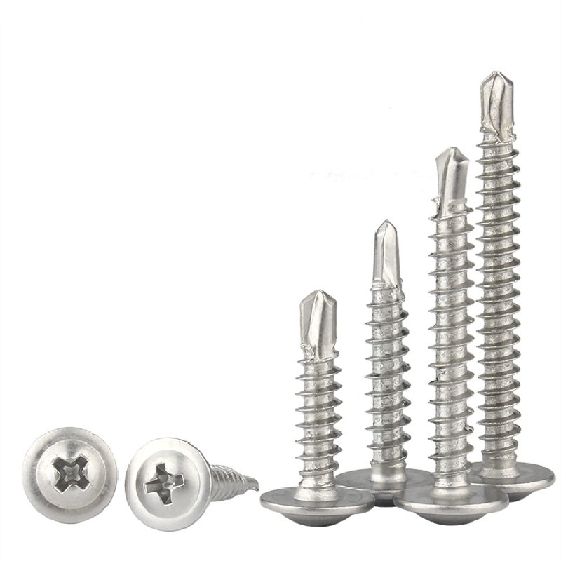 Stainless Steel Cross Round Head Drill Screws Pad Large Galvanized Flat Head Self-Drilling Dovetail Screws Screws Category - Image 2